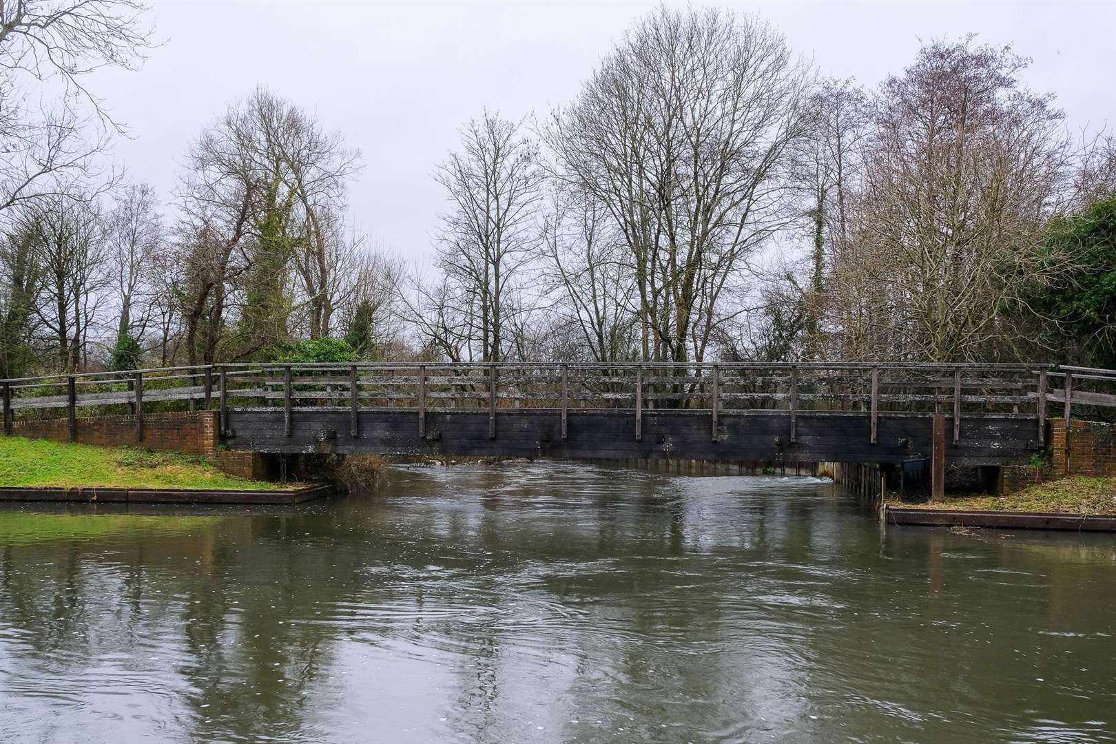 Bulls Lock, in Newbury, feeding into the River Kennet