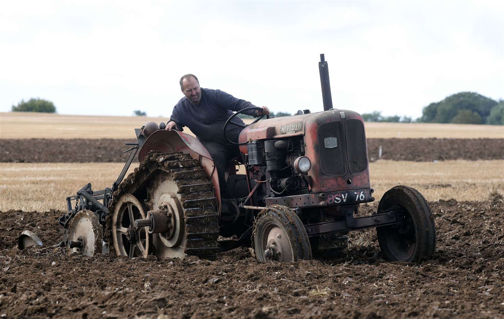 Liam Quick in Nuffield 1953 4Dm roadless.