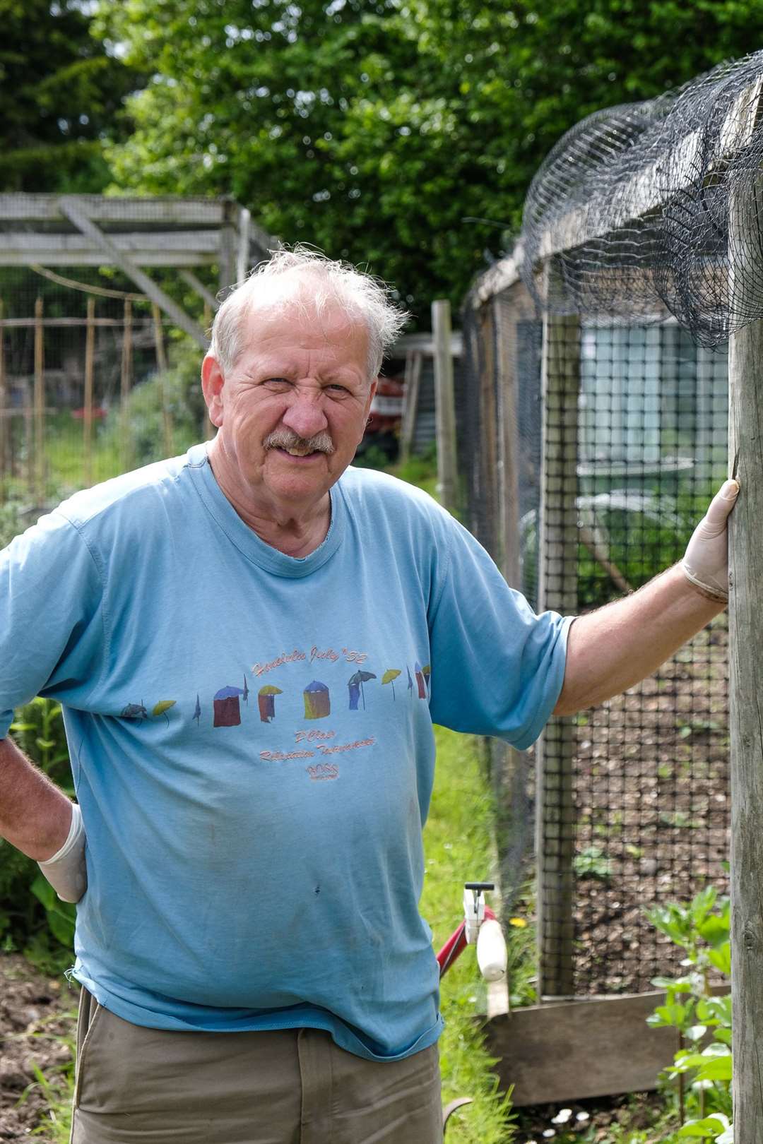 David Cole has an allotment at One Tree Park, Newbury