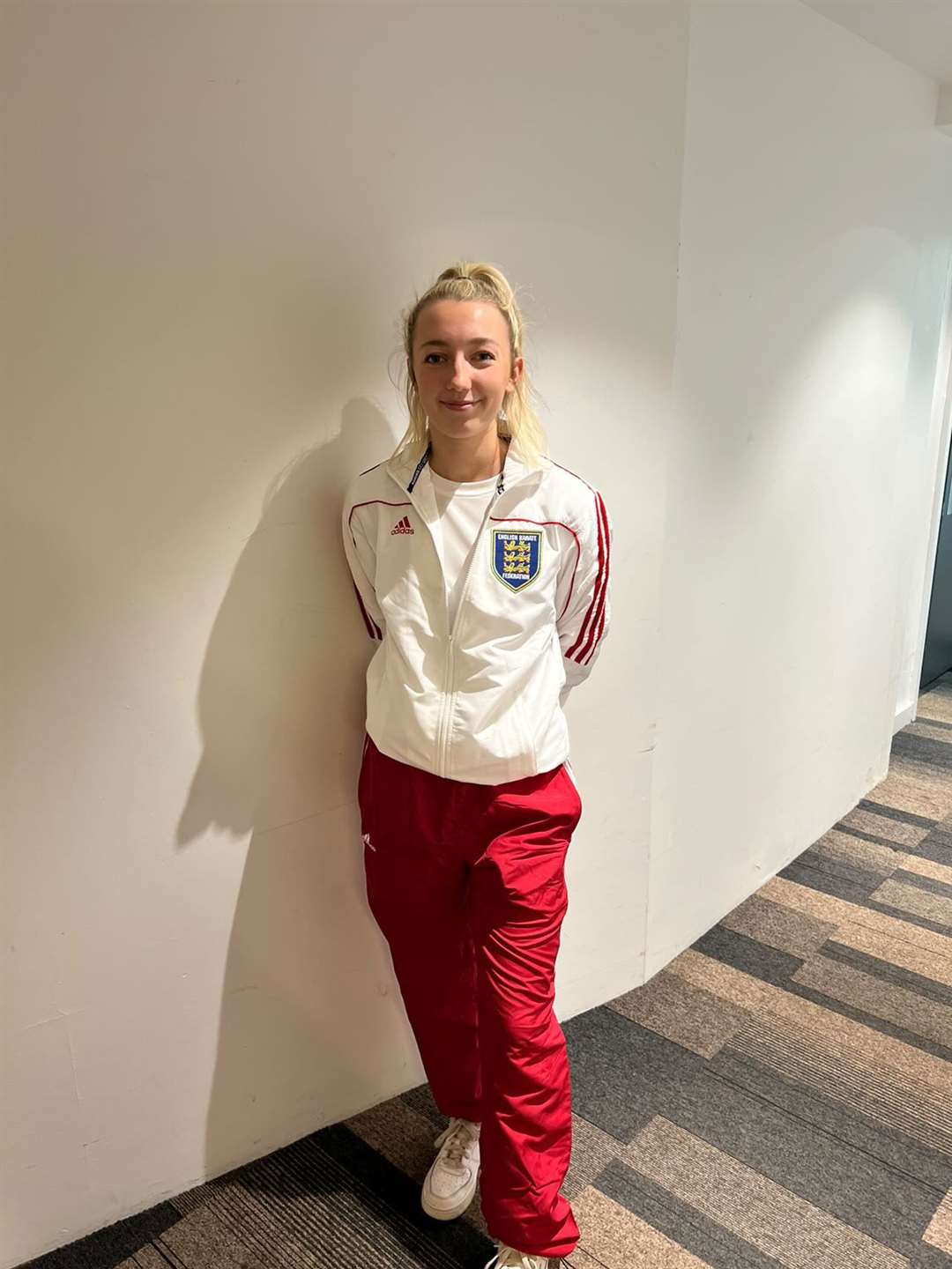 Ellie Gudgeon in her England kit