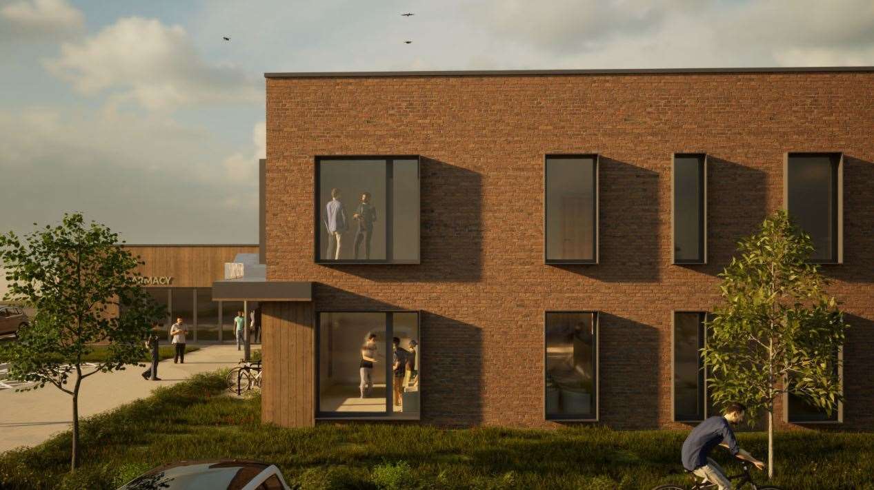 Artist's impressions of the proposed new Eastfield House Surgery scheme, credit: Osmond Tricks