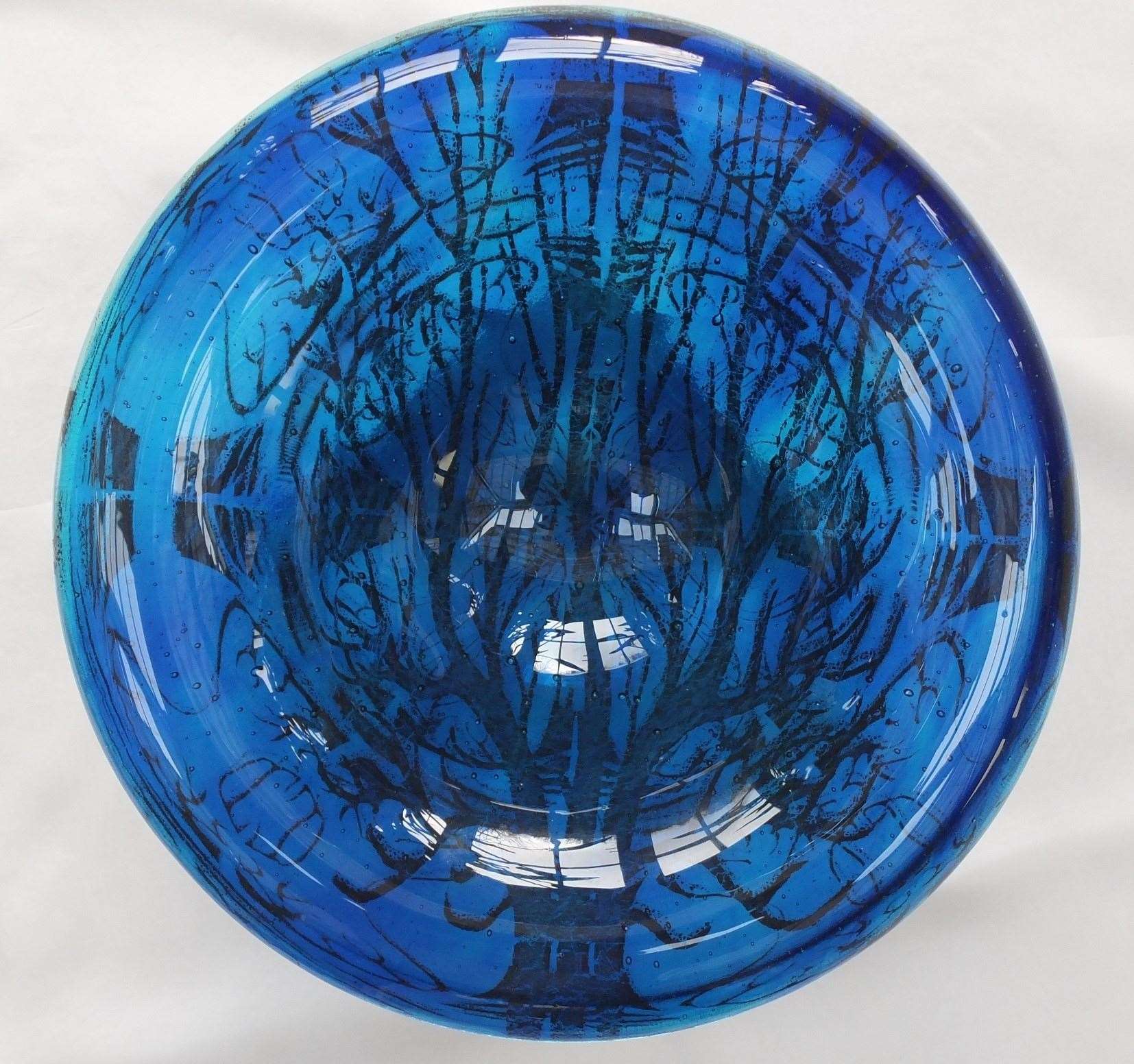 Bowl blue tree 2021 Julie Smith