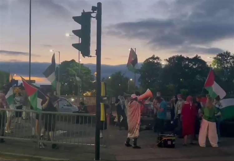 UPDATE: Man arrested at pro-Palestine protest outside Newbury Police Station