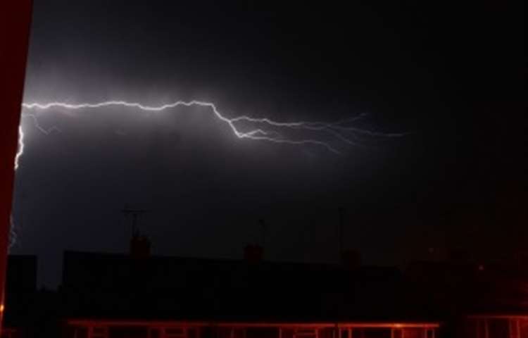 Yellow weather warning for thunderstorms