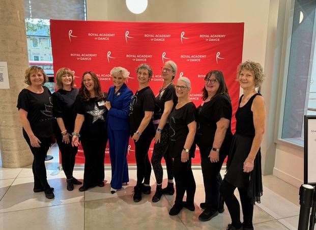 Silver Swans meeting their ambassador, Angela Rippon