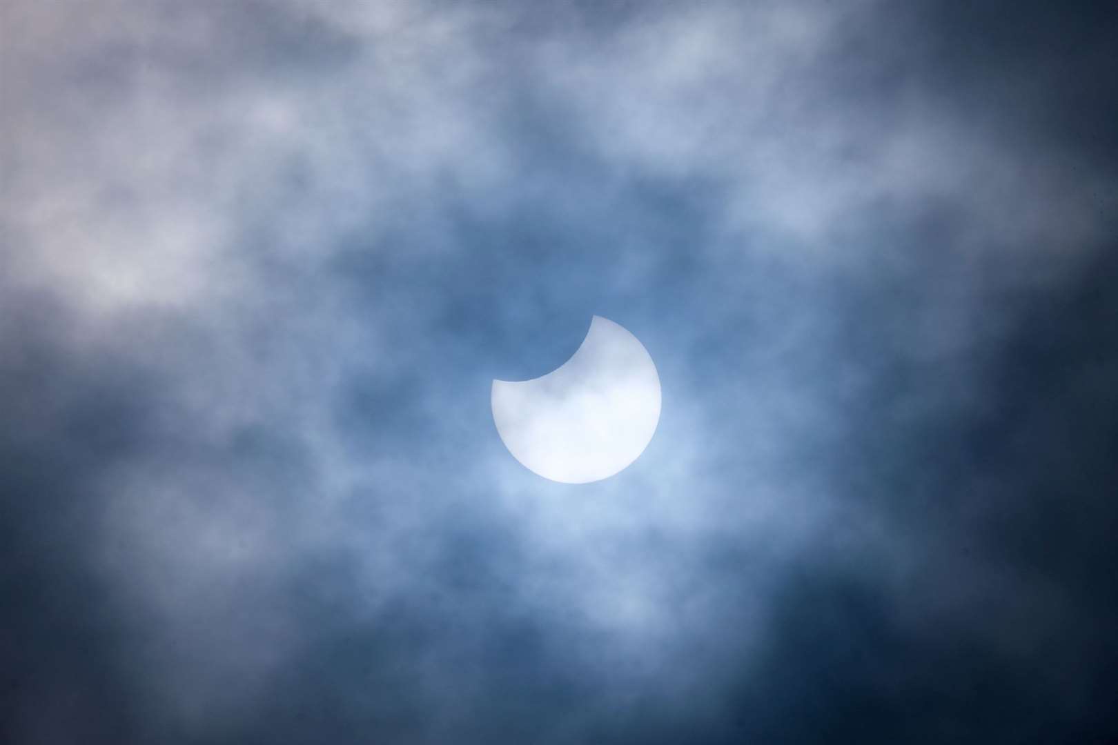 A previous partial solar eclipse, in 2021, was captured by our photographer Phil Cannings over West Berkshire