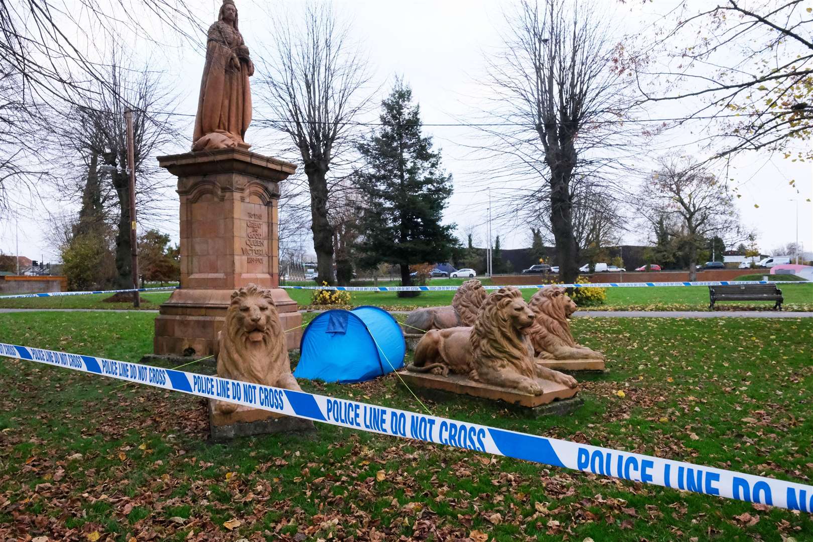 Police have been conducting an “ongoing investigation” in Victoria Park this morning