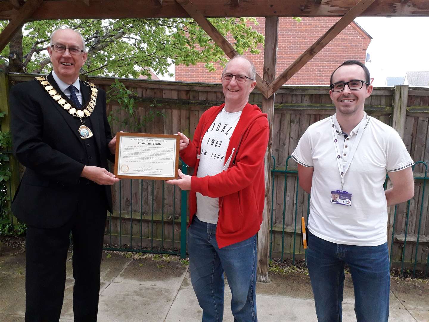 Dan and Dave Carter from Thatcham Youth receiving an award earlier in the year with former Thatcham mayor Mike Cole (46839035)