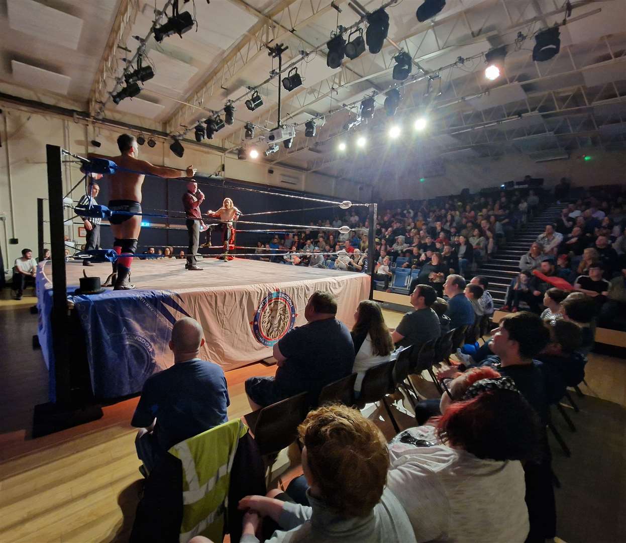 The British Kingdom Pro Wrestling show at Kennet School in Thatcham drew a full house