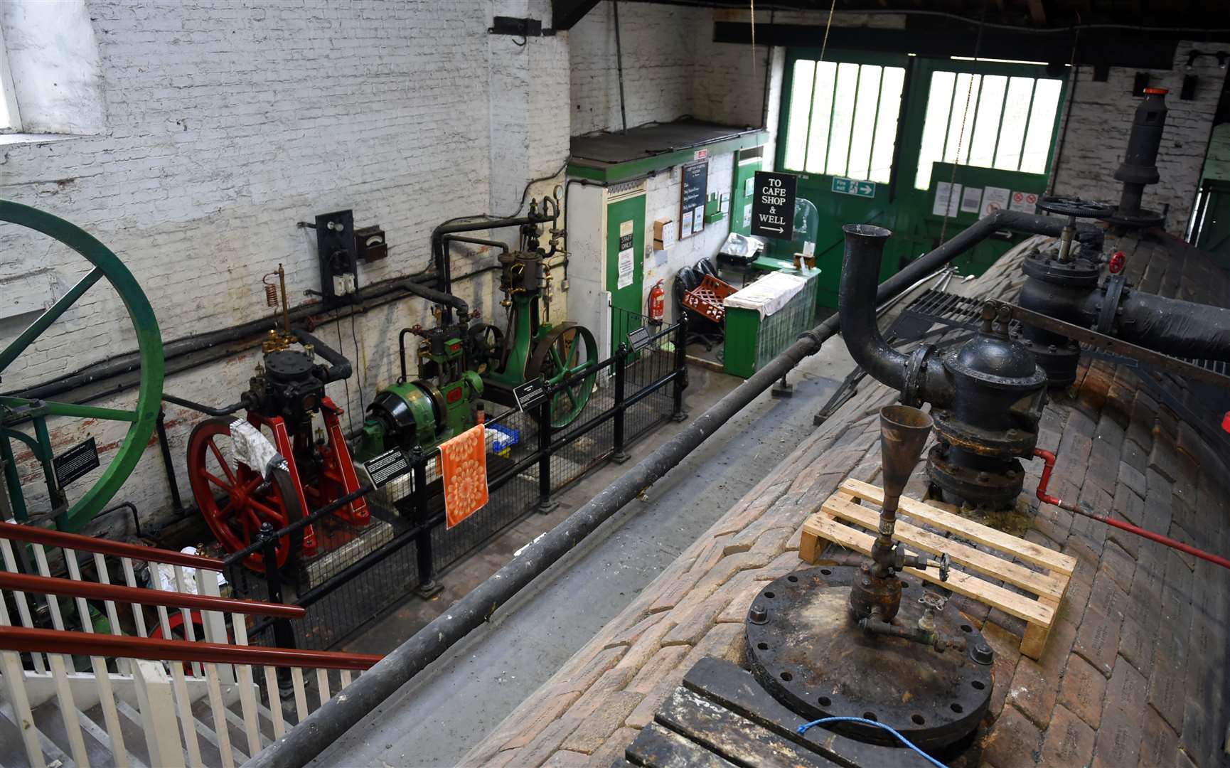 Inside the pumping station