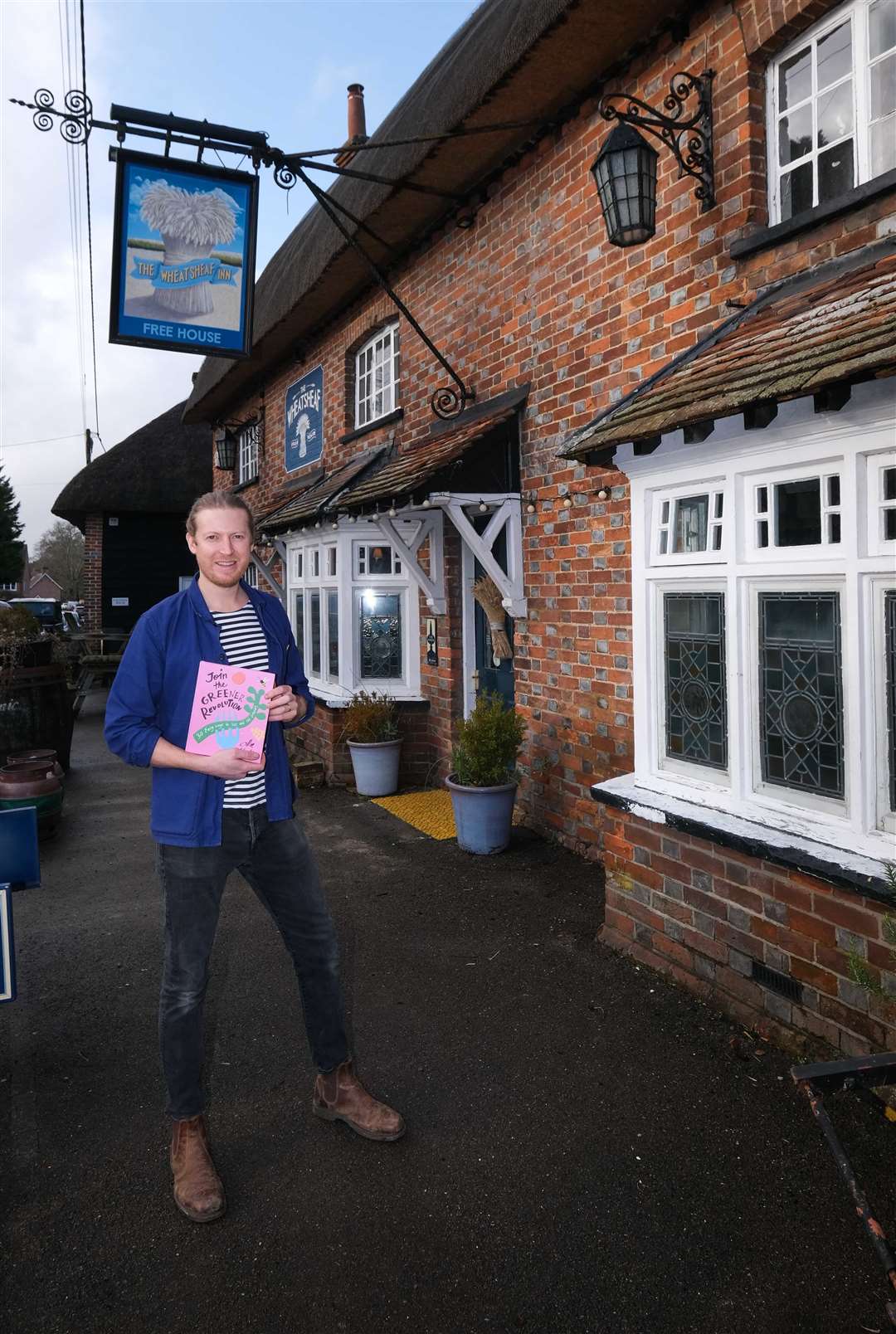 Ollie Hunter outside The Wheatsheaf