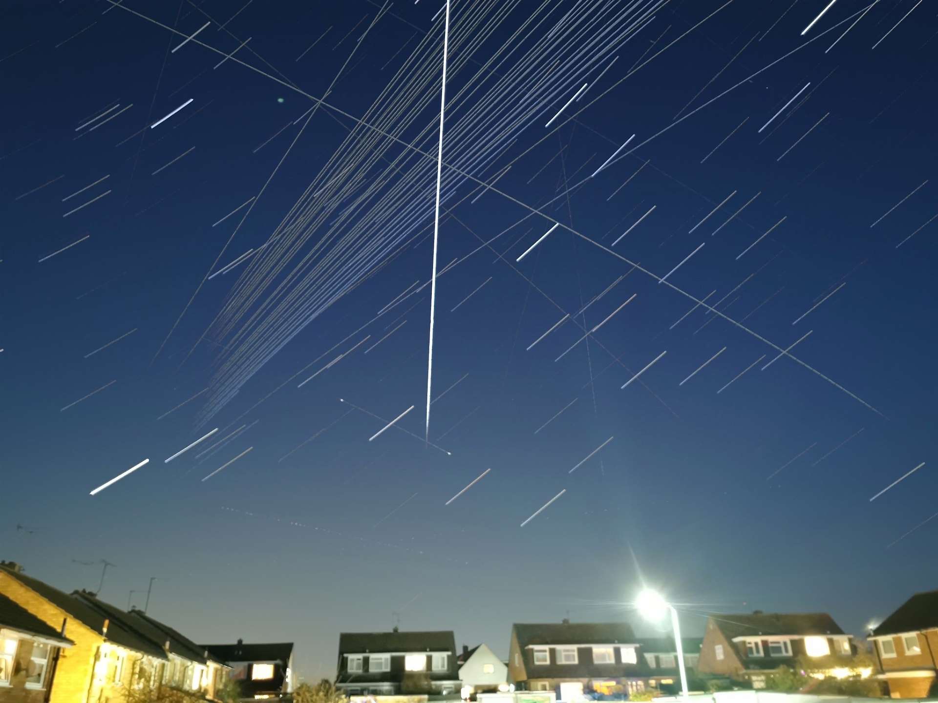 Starlink satellite passes over UK Sunday night