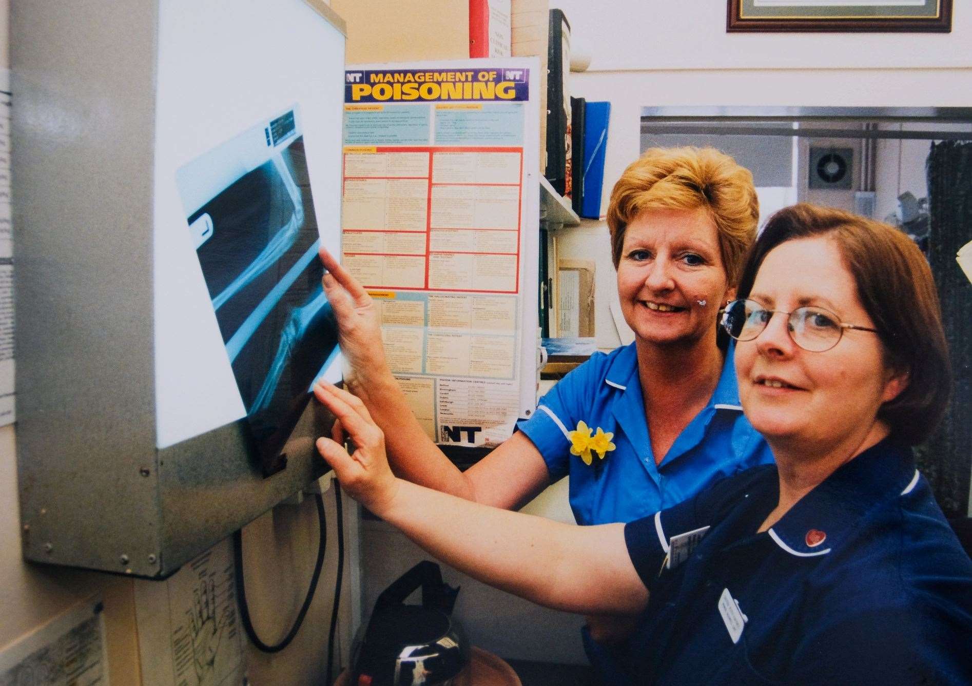 Sister Ruth Haynes and staff nurse Pat King Newbury District Hospital 1999