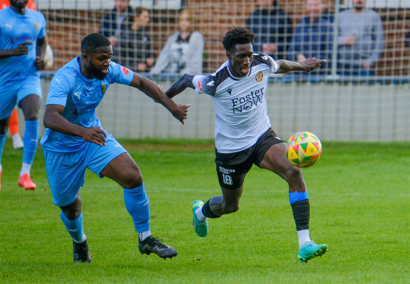 Adulai Sambu, who extended his loan from Cheltenham Town, made it 3-0 with a powerful header