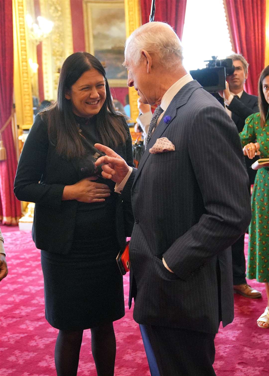 Lisa Nandy met the King at an event at St James’s Palace soon after Labour took power in July last year (Yui Mok/PA)