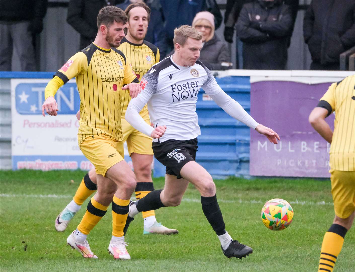 Town midfielder Joe Shepherd looks to start an attack