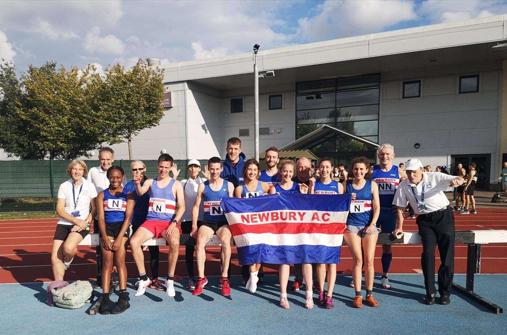 Newbury AC celebrate an equal best league finish in Carshalton