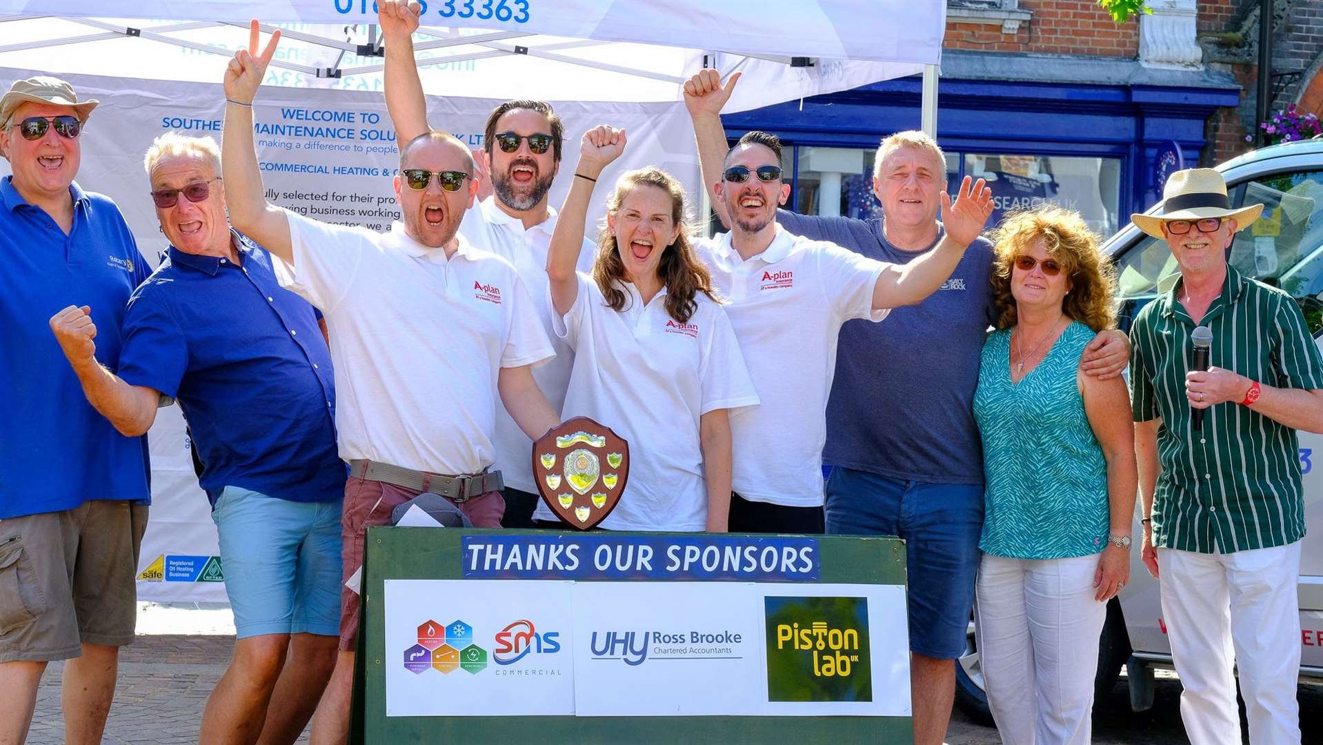 A-Plan Insurance Newbury celebrate their win