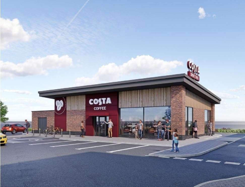 A CGI image of the proposed Costa in Newbury. (48883262)