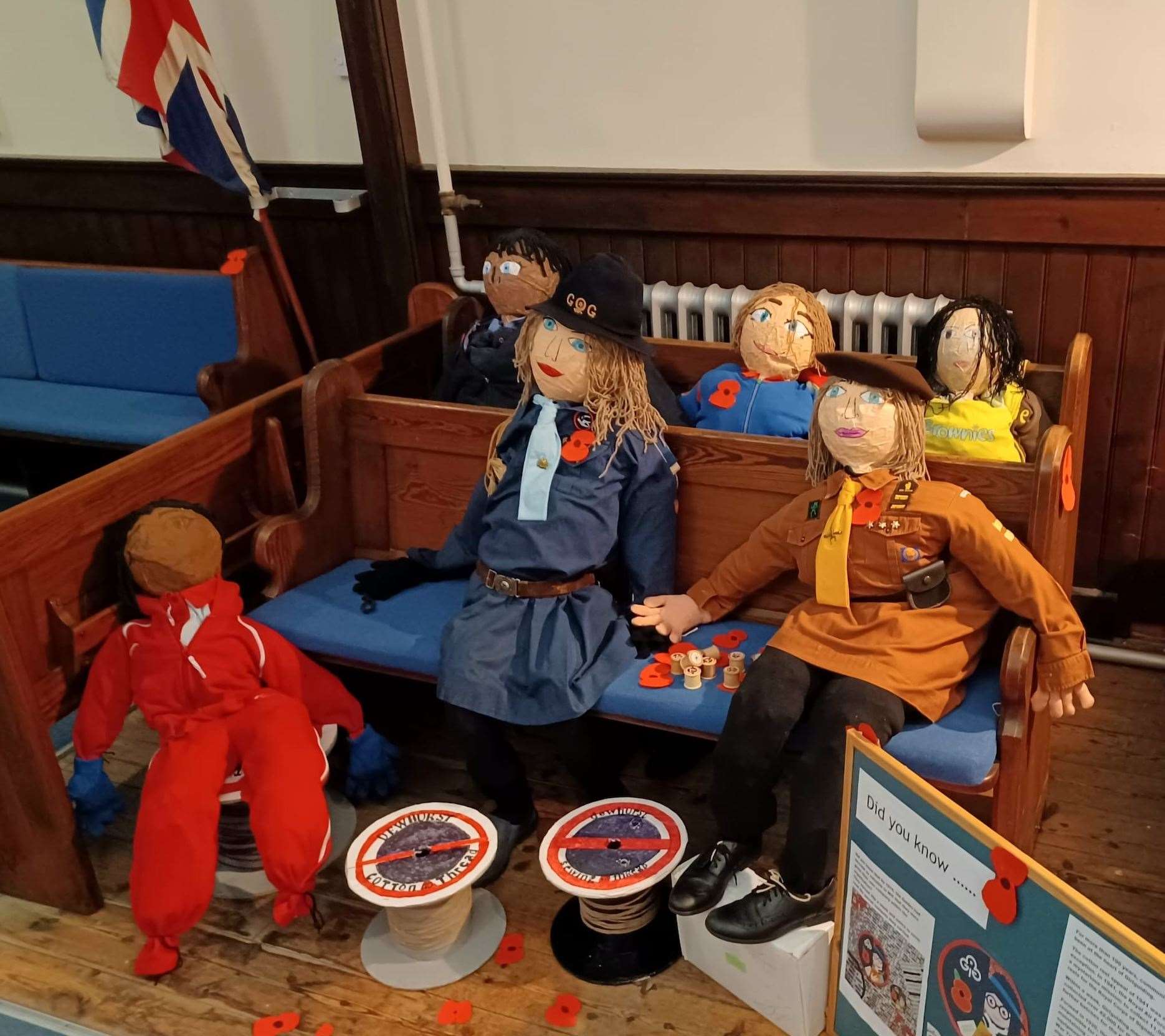 Commemorative displays for Remembrance in Tilehurst