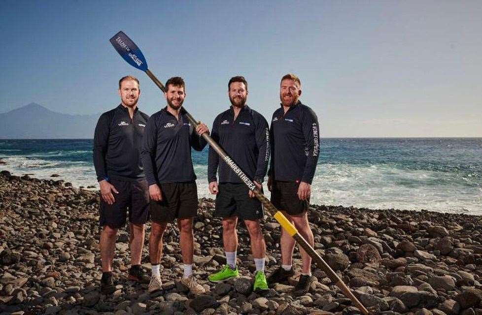 Ed Smith and his friends setting off on their journey in December. Picture by: Team Anna Victorious. (54189829)