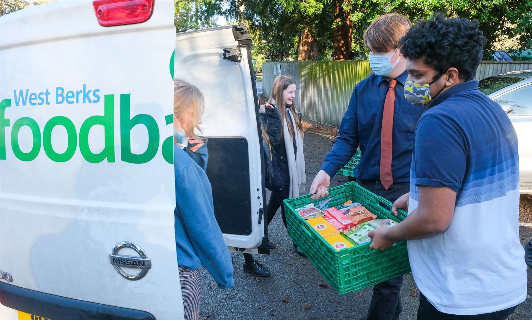 Park House School donated 26 boxes full of supplies to West Berkshire Foodbank. Ref: 50-0521.