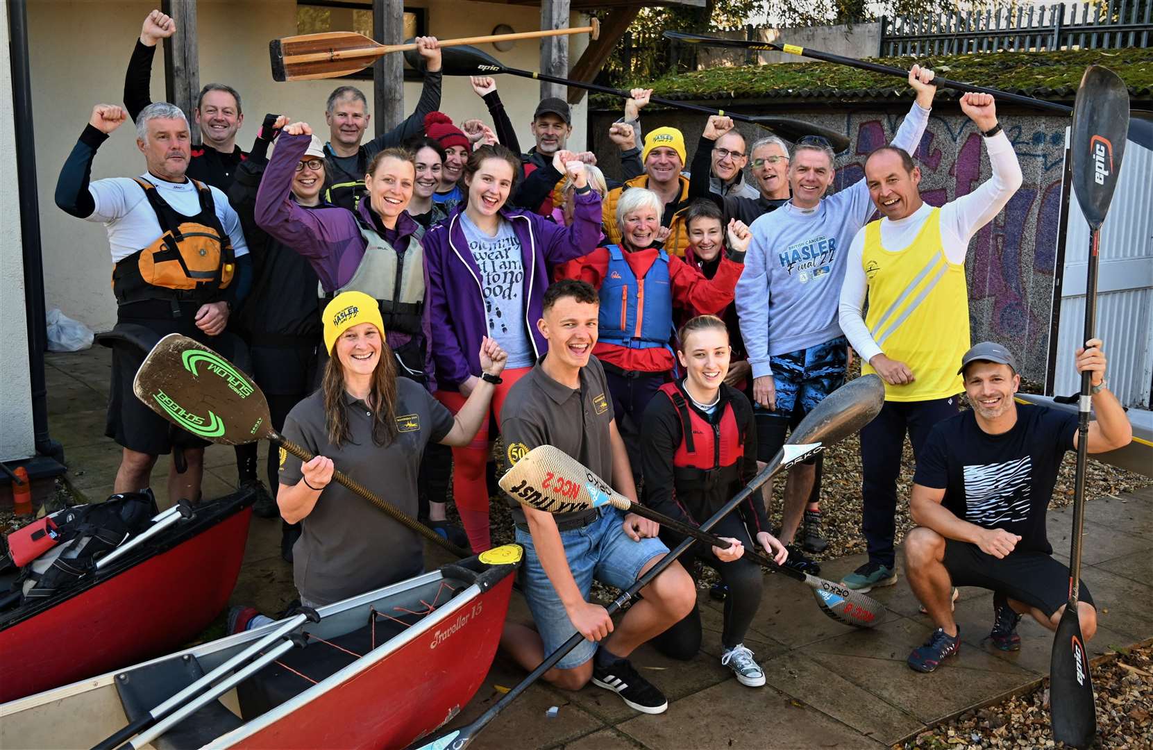 All smiles at Newbury Canoe Club