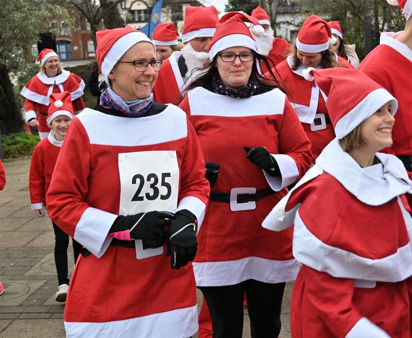 Thatcham Santa Run.