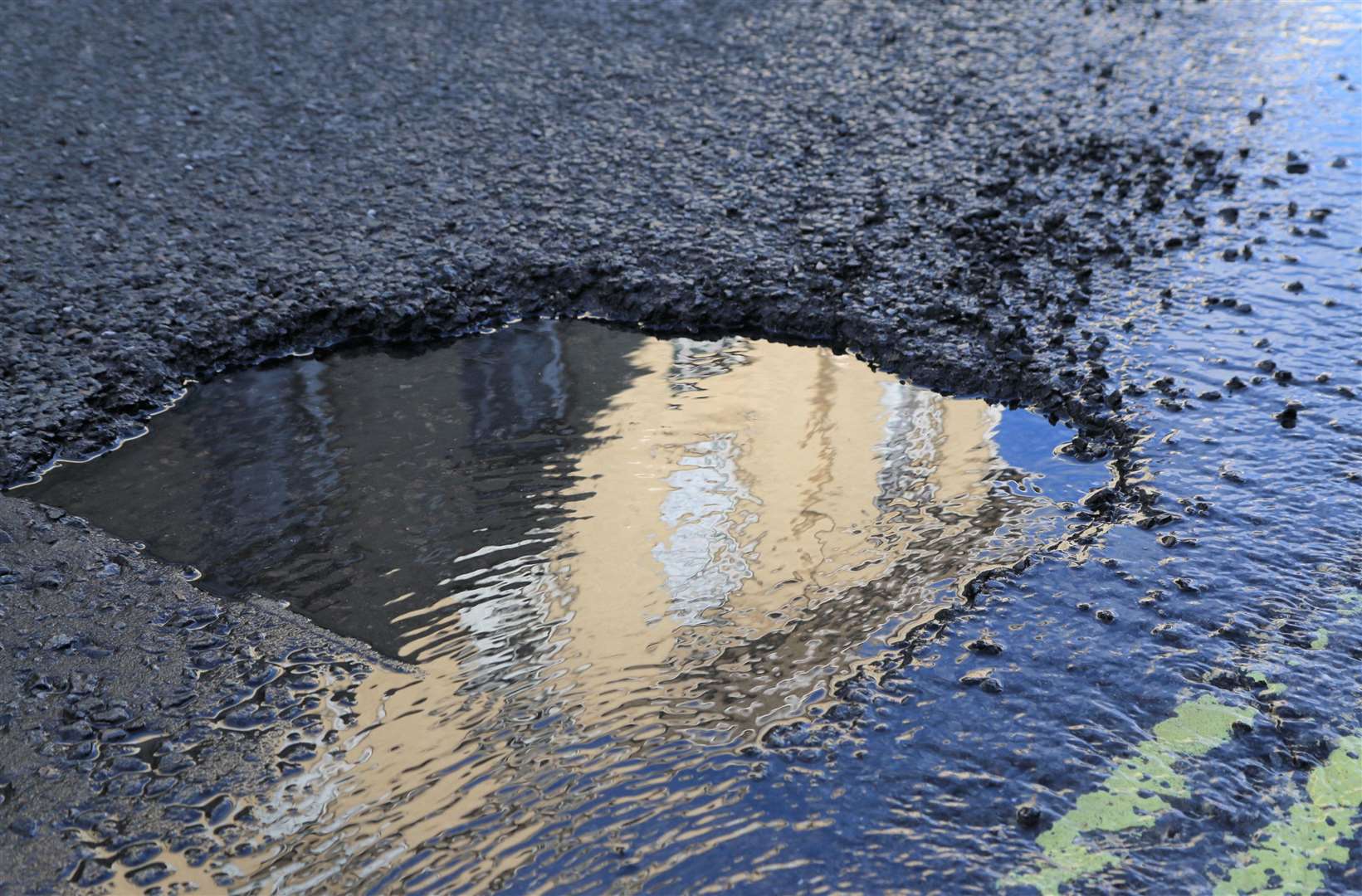 A pothole