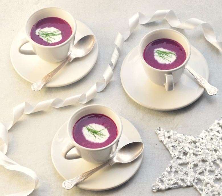 Spiced beetroot borscht