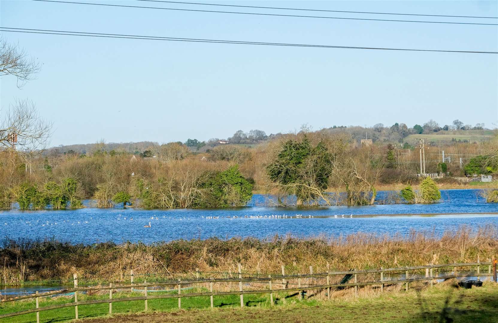 Flooding just off Crookham Hill