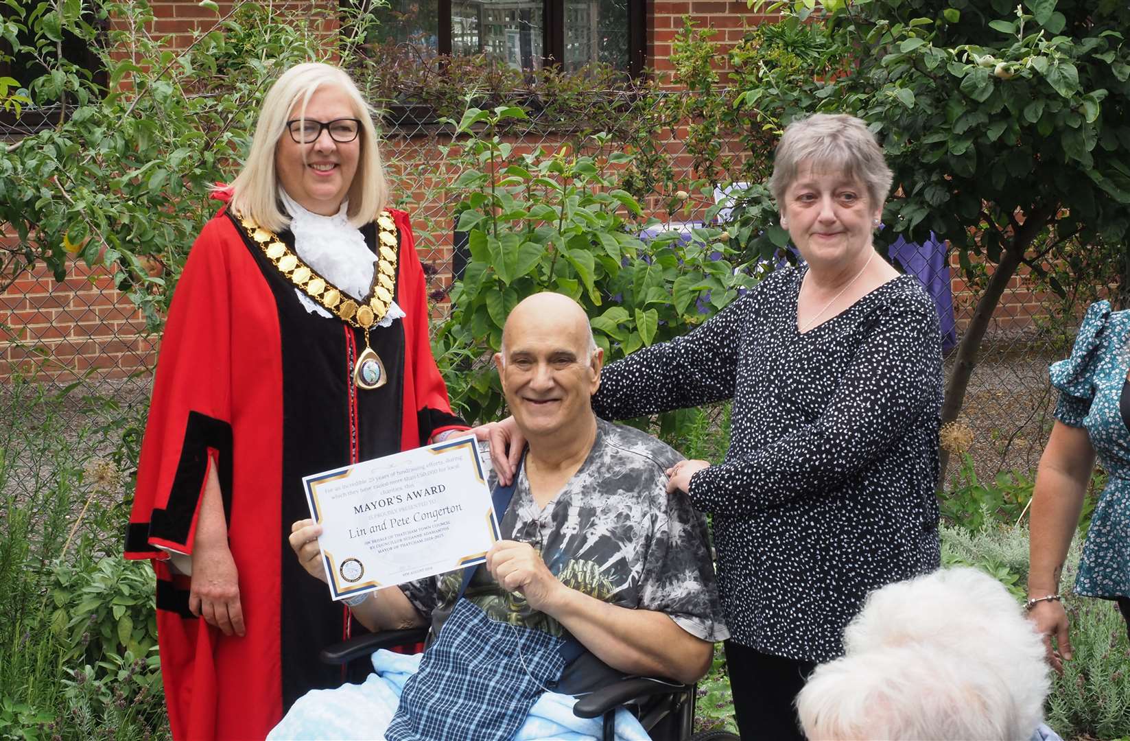 Cllr Adamantos with Peter and Lin Congerton