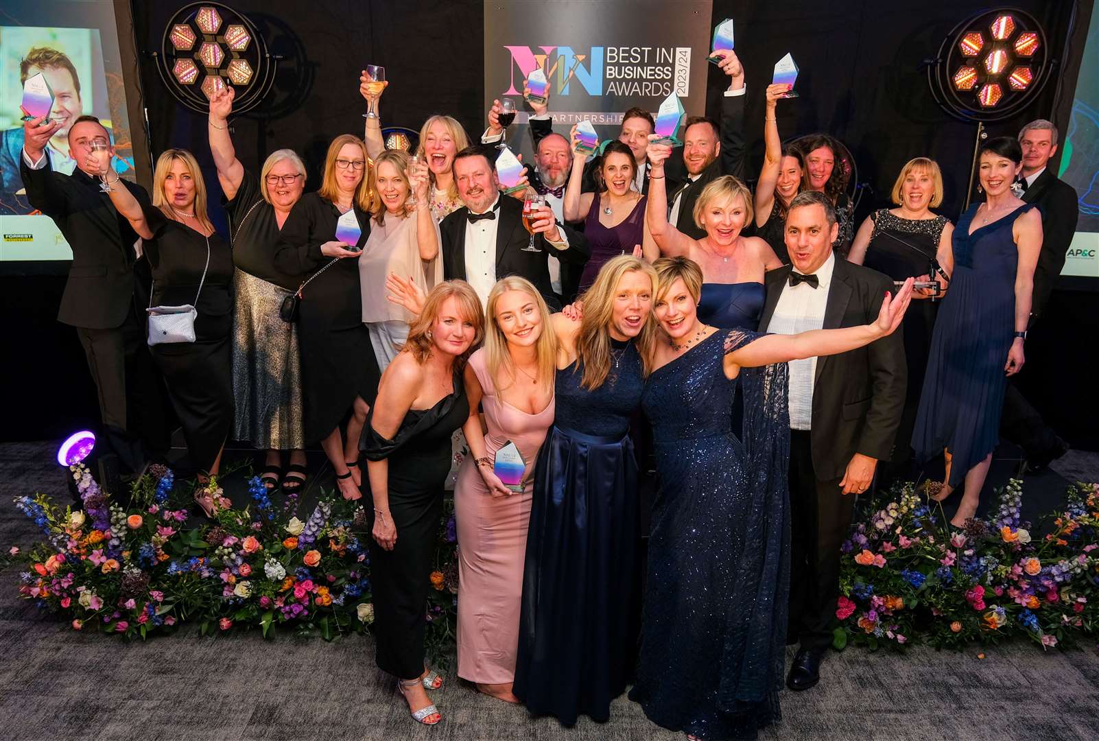 The Heritage team celebrating their big win along with the other award winners