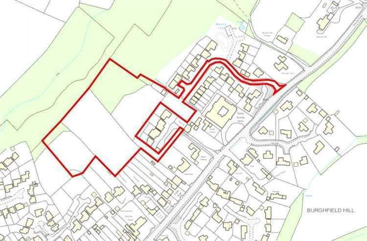 Site of the proposed 32 houses in Burghfield