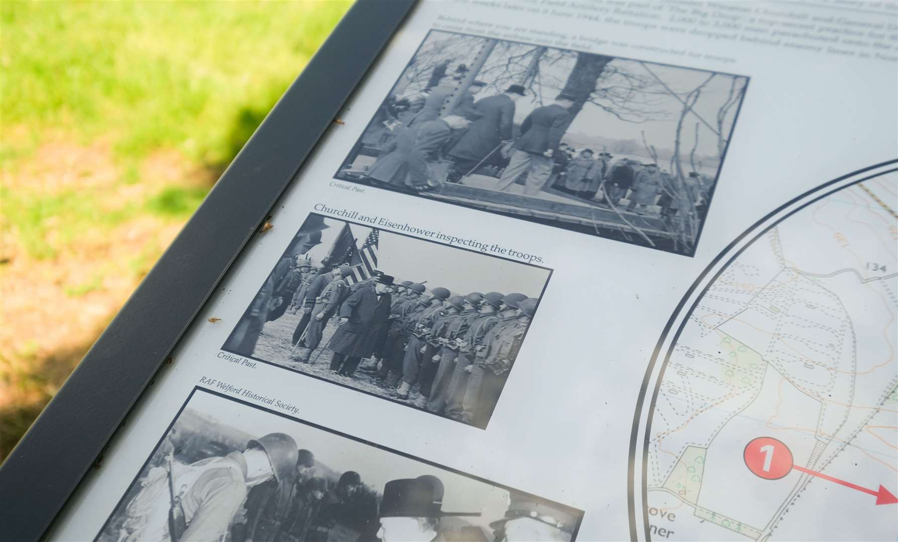 Information panel commemorating 'The Big Drop'