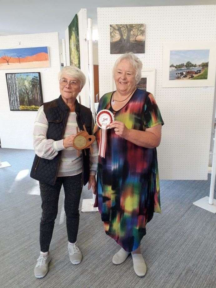 Jenny Kennish and Maureen McBarron scooped prizes for the most popular exhibit. (52419427)