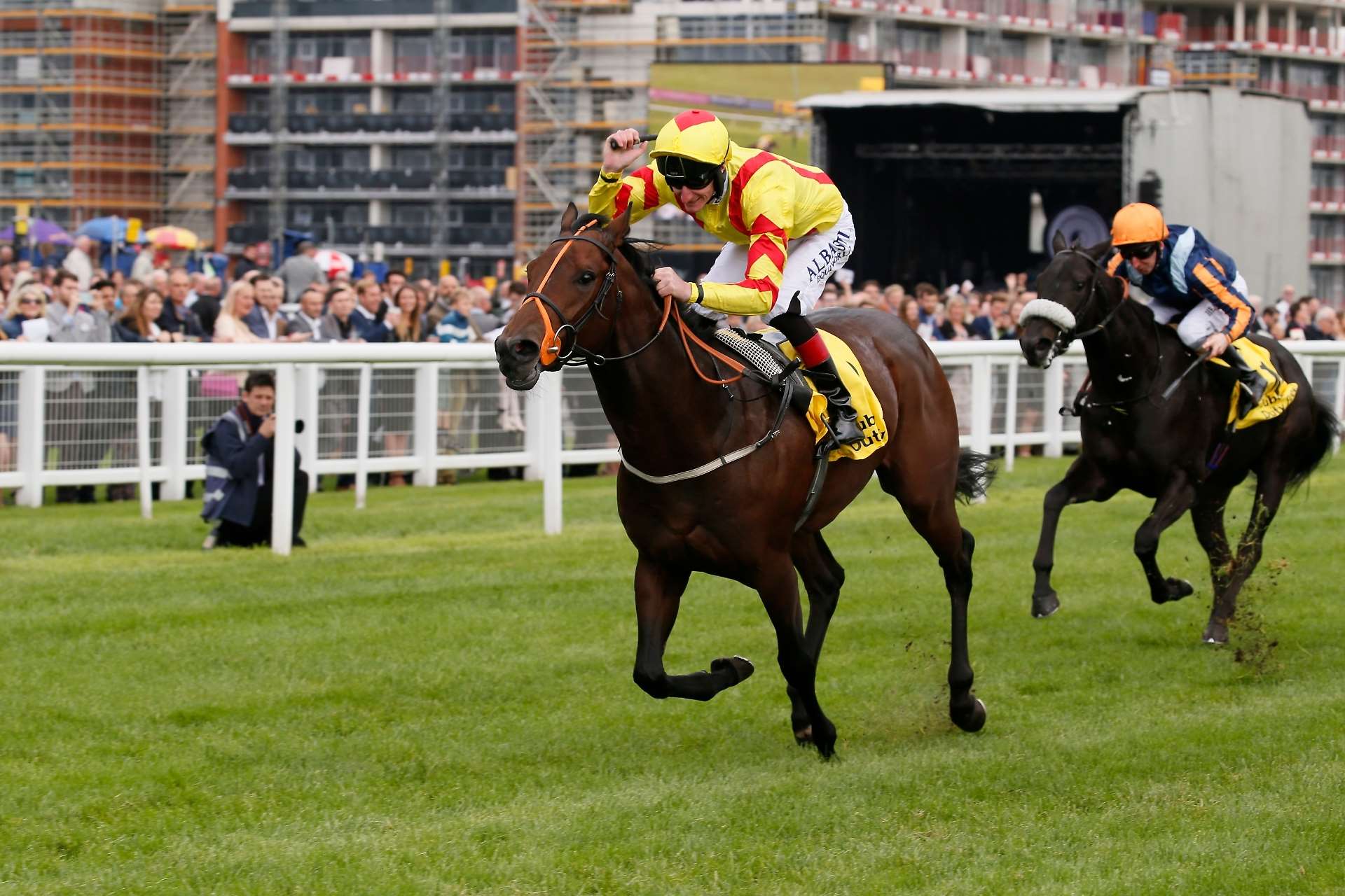 The Lambourn-trained Harry Angel lands the Dubai Duty Free Mill Reef Stakes