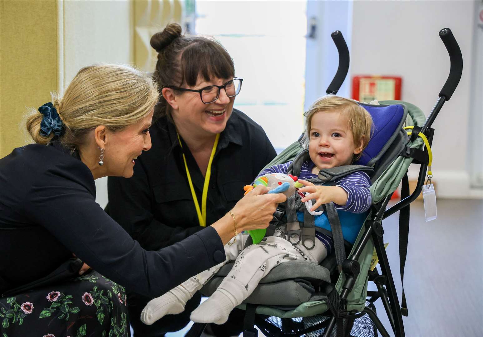 Sophie, Duchess of Edinburgh, the patron of Guide Dogs, met 12 families and their buddy dogs at the charity’s centre in Burghfield Common on Thursday, October 31