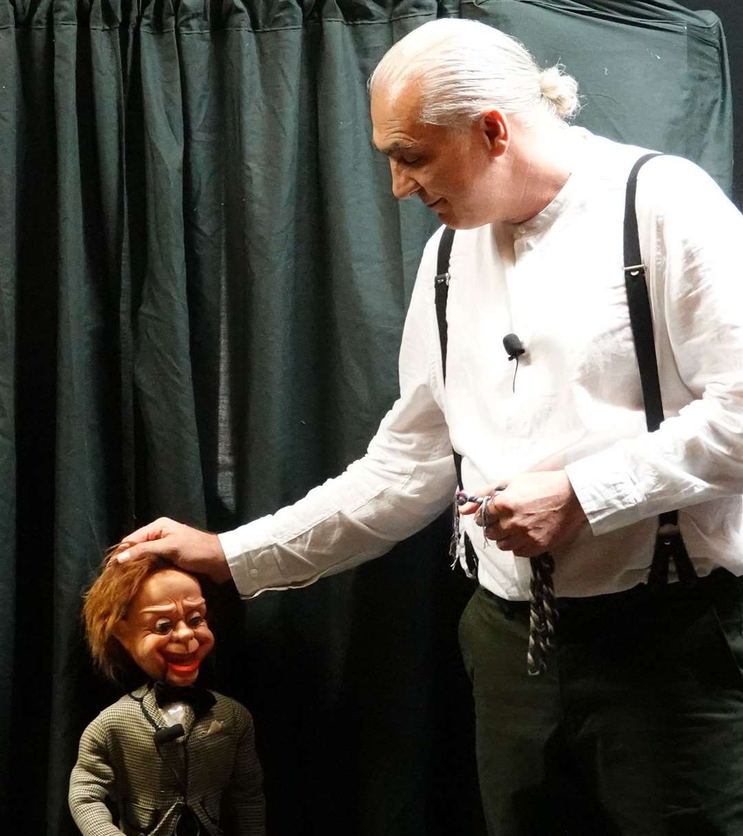 Speaking by Ros Clow, Steve Wallis as Alfred Jessett with his ventriloquist dummy Joe operated by Graham Salter