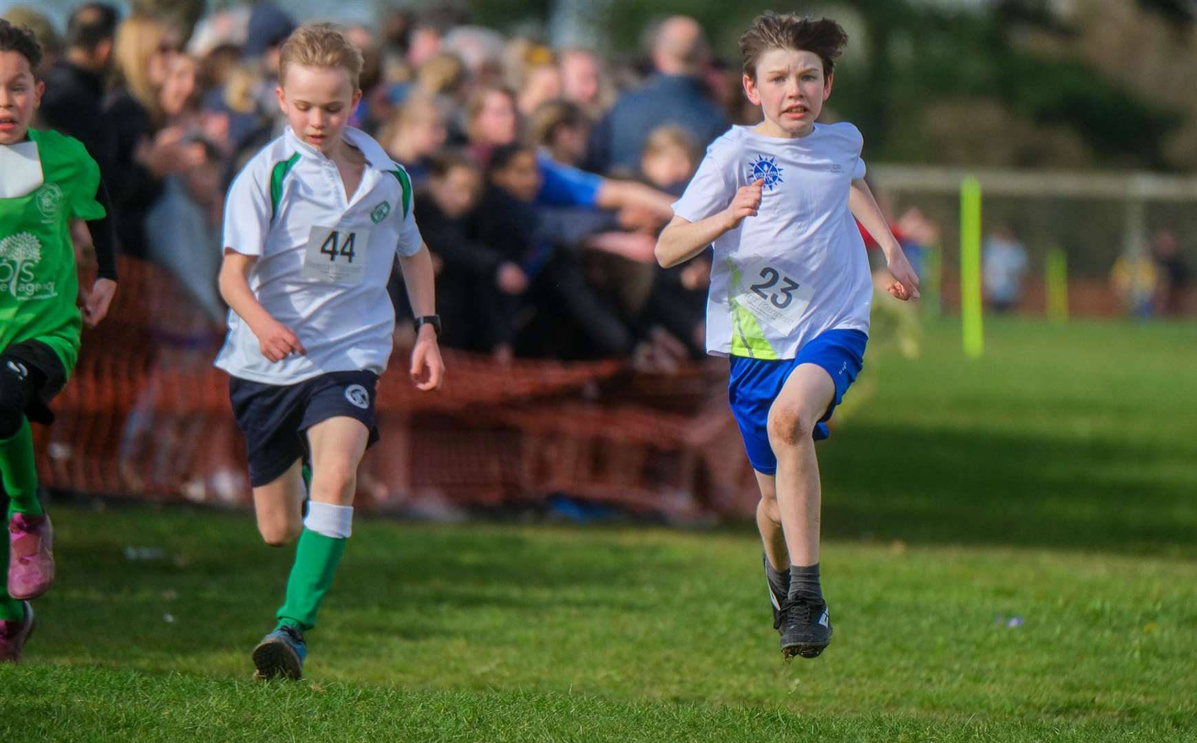 Alex Rowe is third in the Year 5 and 6 boys race