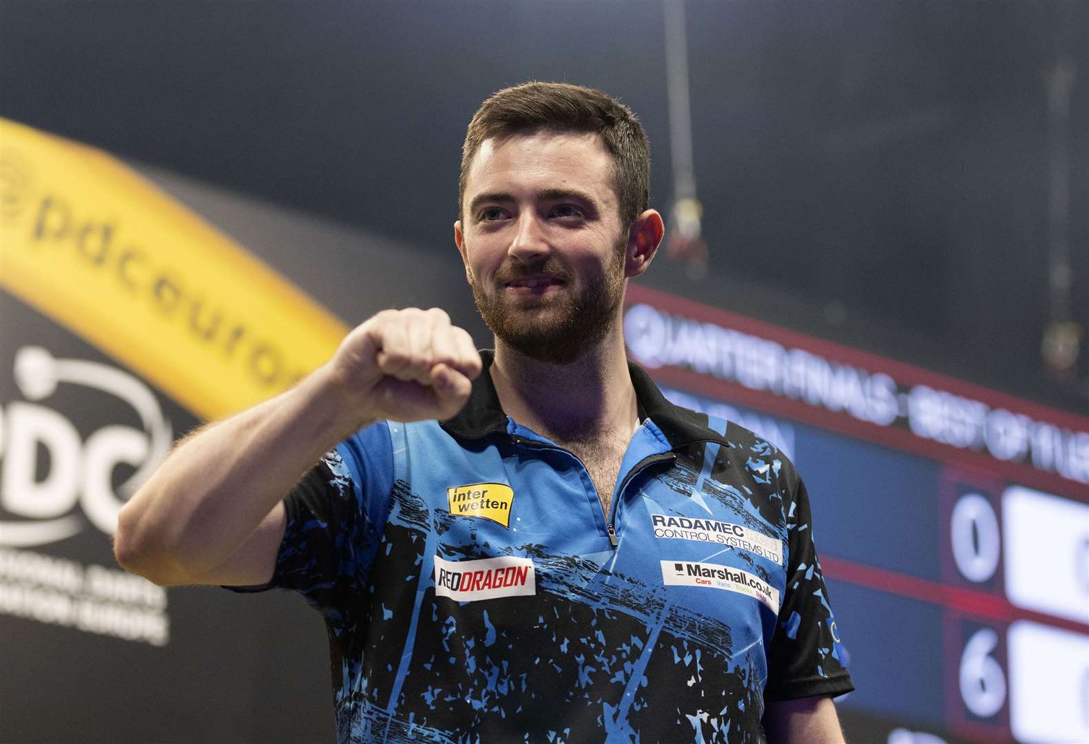 Luke Humphries has won three European Tour titles in the space of two months. Pic: Kais Bodensieck