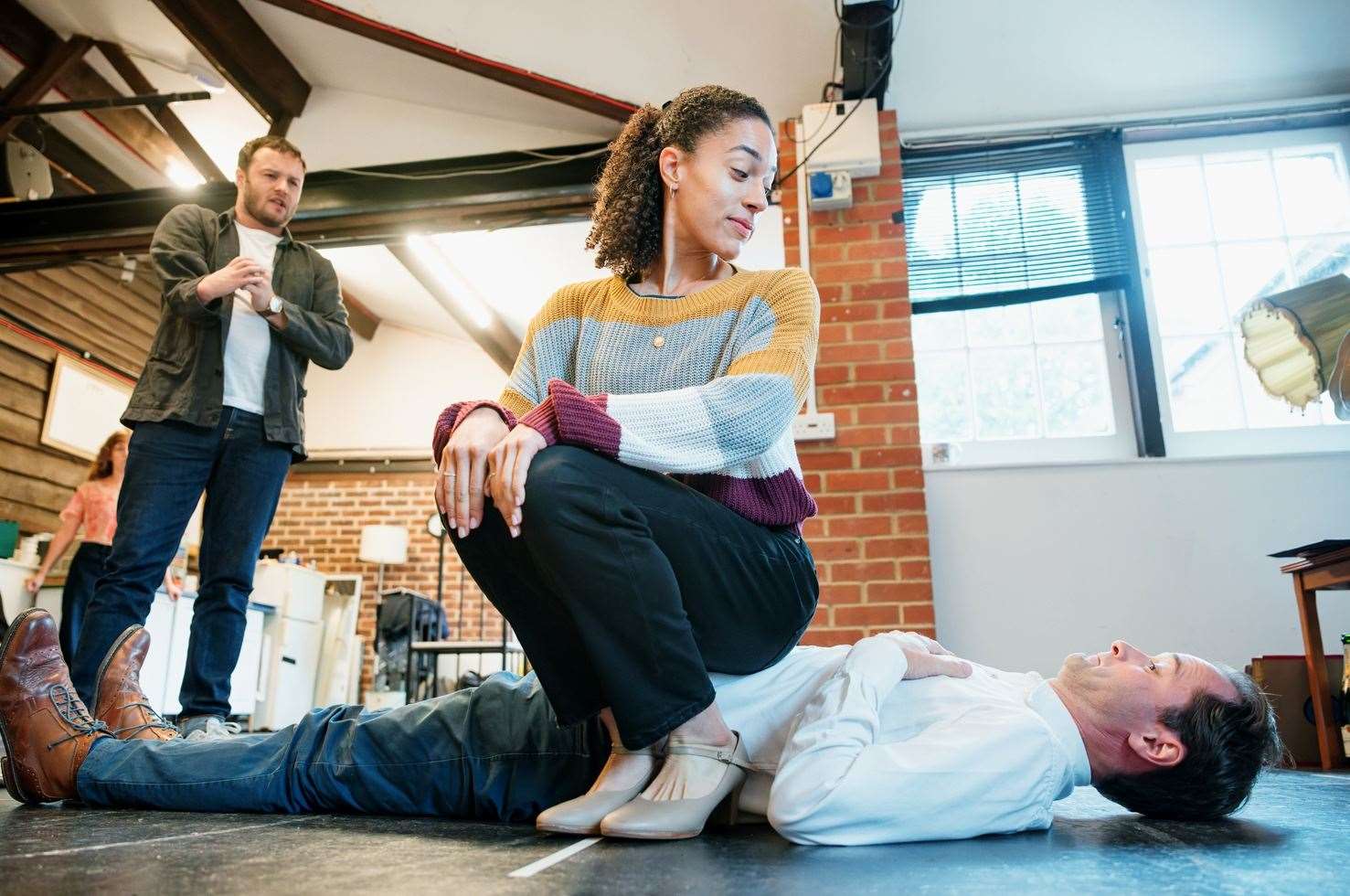 Watermill: The Kings Speech rehearsal Pic: Alex Brenner