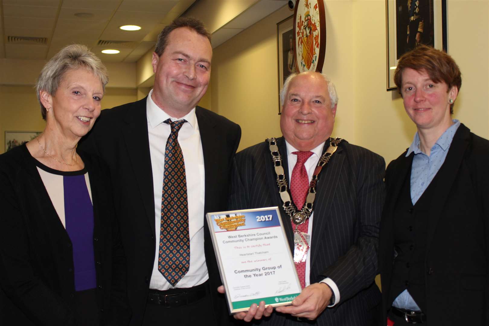Heartstart Thatcham winning West Berkshire Council's Community Champion award (45961760)