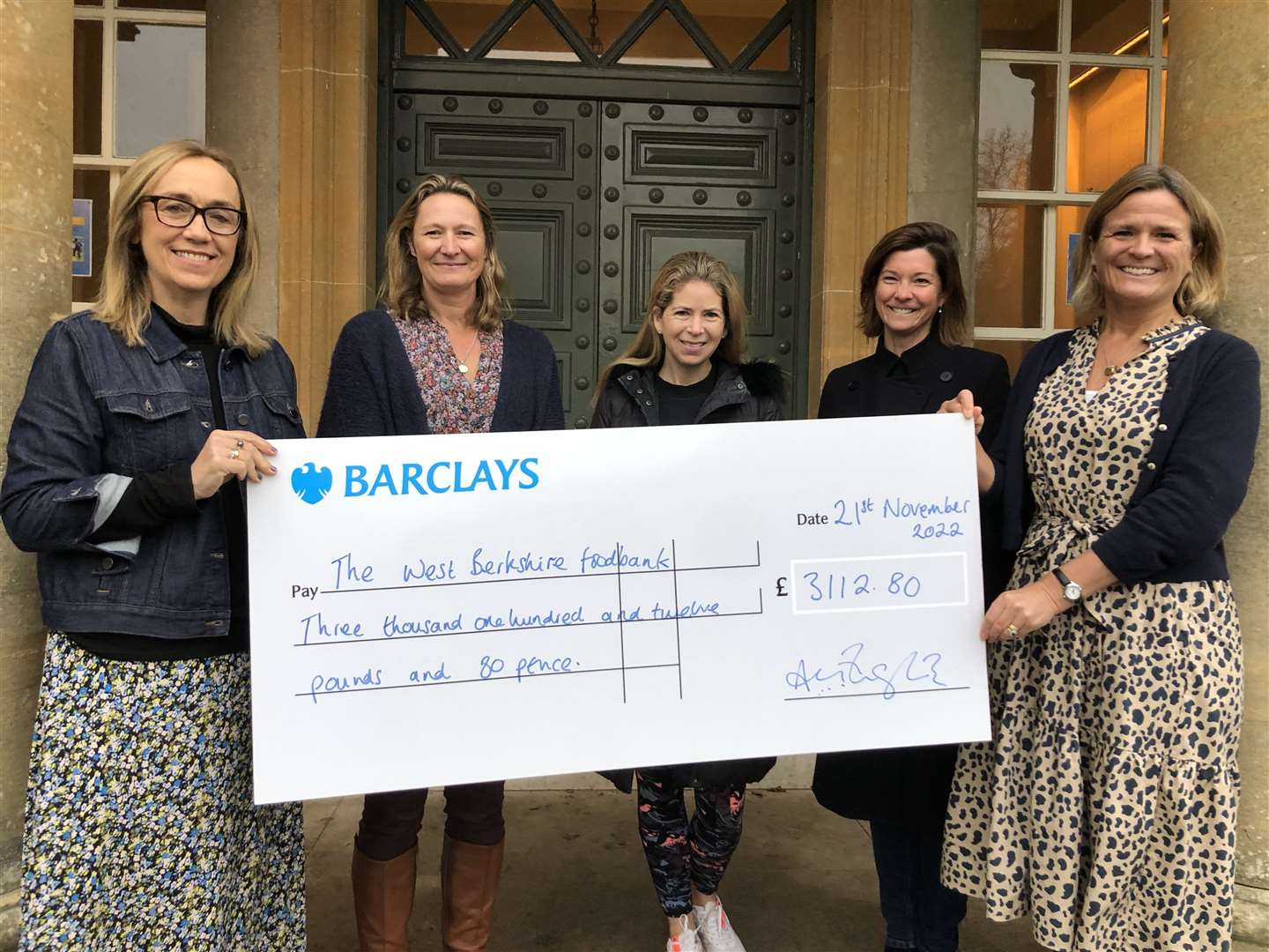 Elstree School staff celebrate their fundraising success