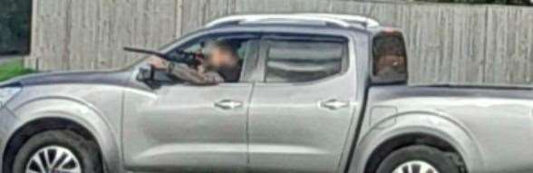 The gunman was spotted in Beenham