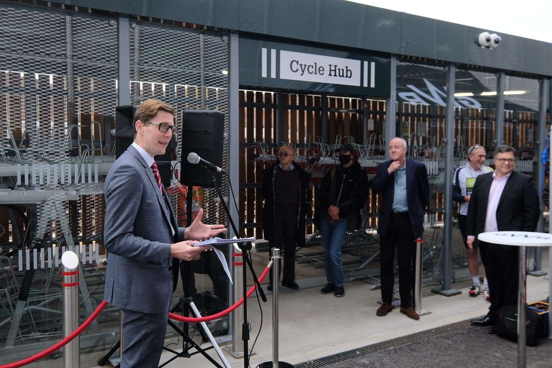 Opening of car park at Newbury Station. (52028724)