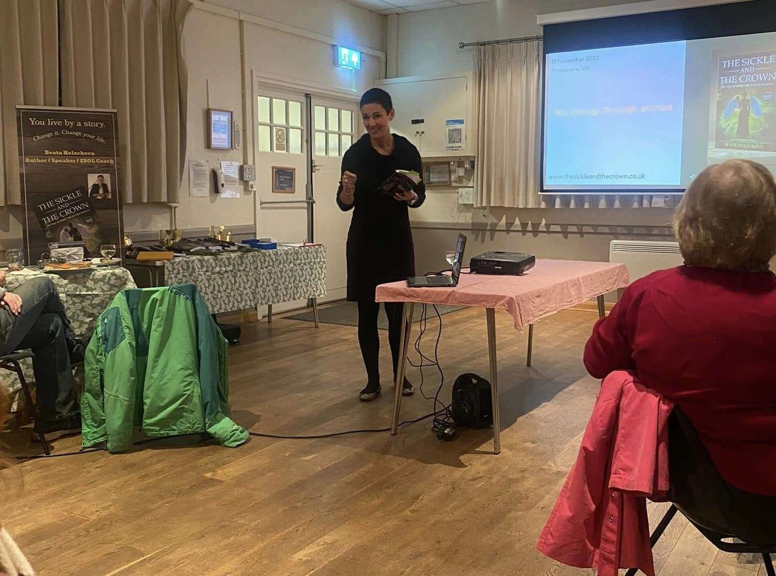Beata Holeckova speaking about her new book