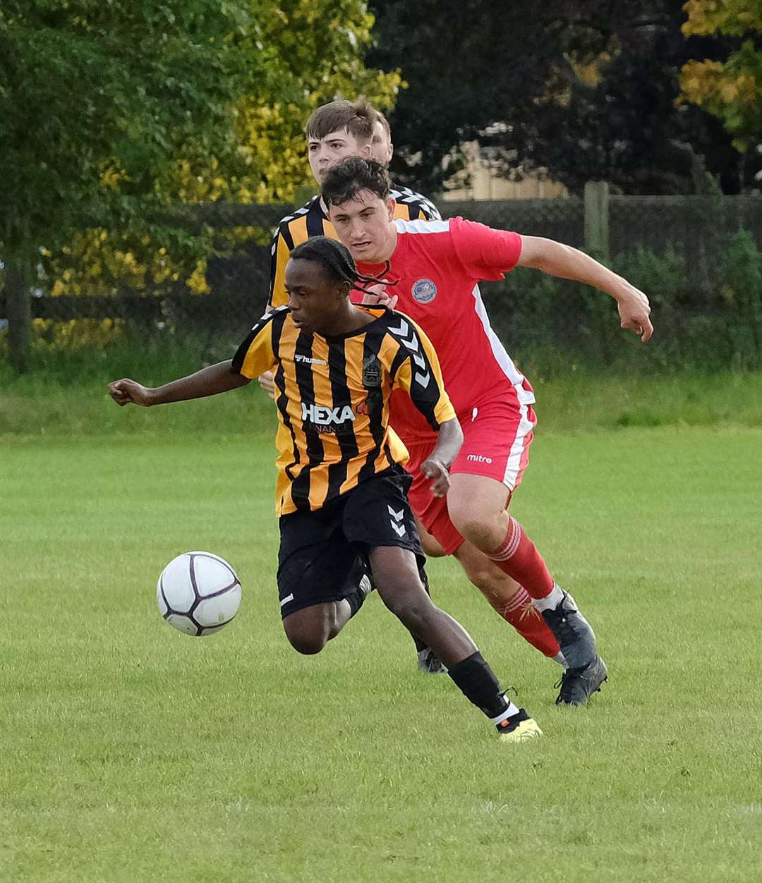 Action from Newbury FC vs Abingdon United Development