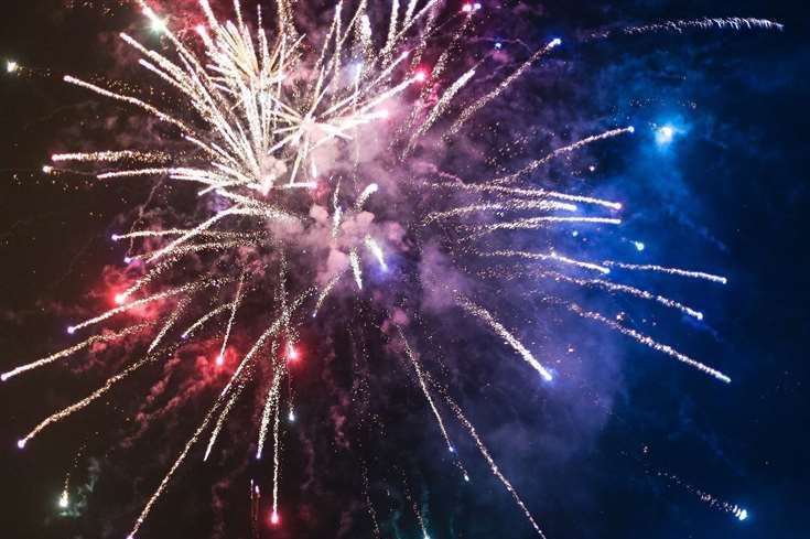 Newbury Showground fireworks last year