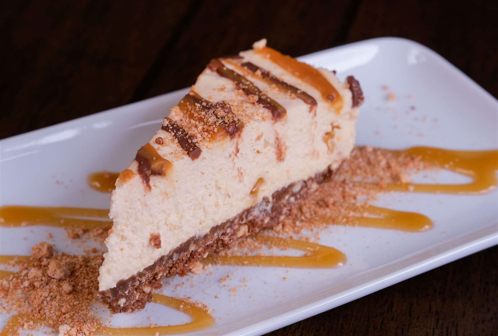 Salted caramel cheesecake (£7)